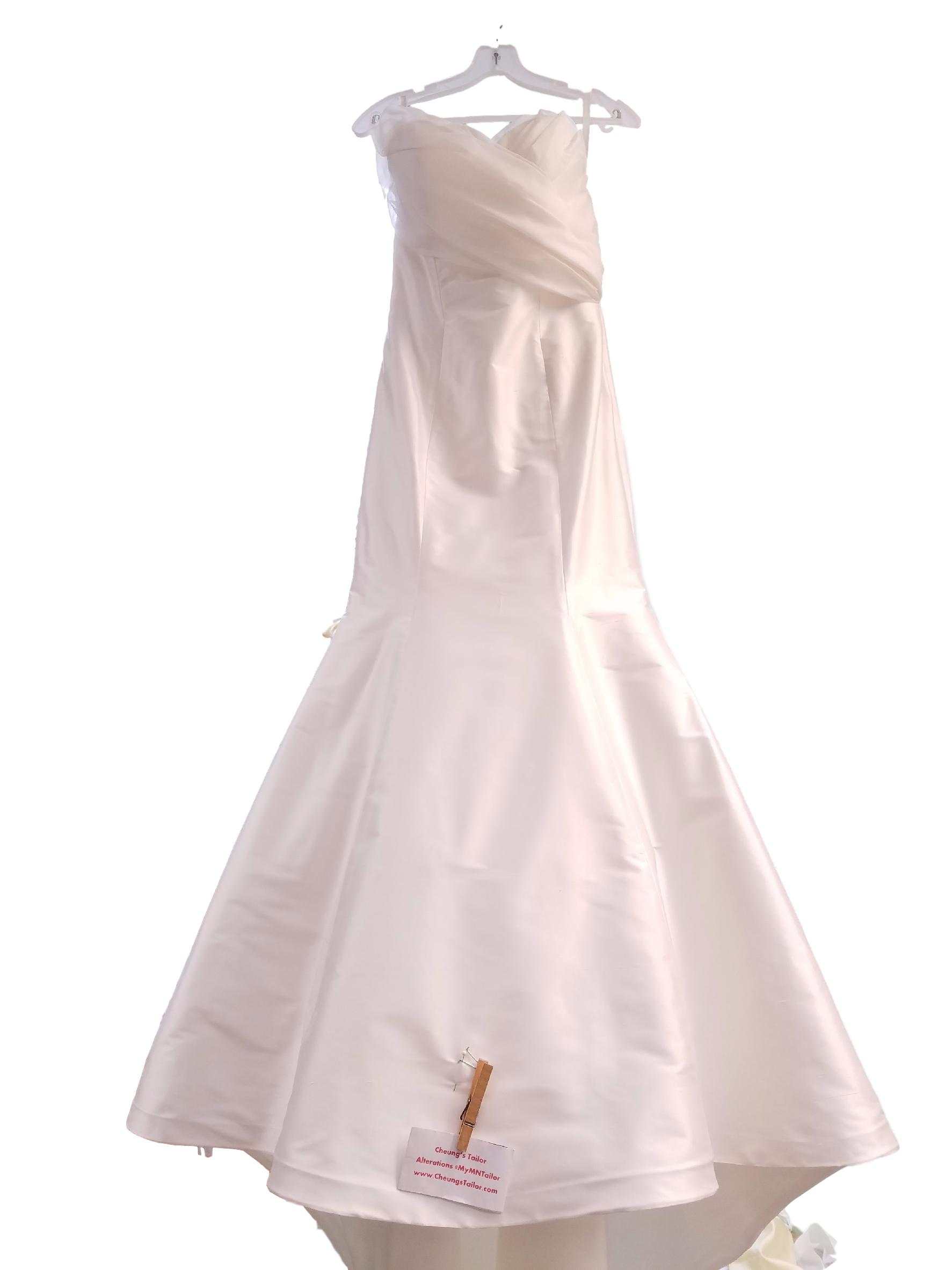 wedding dress pressing and steaming